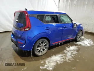 2021 Kia Soul Turbo with VIN KNDJ53AF8M7738572, listed as a Copart auction lot 43379485 with 73,623 mi miles and Salvage Title. Bid and sale history available at DreamBid. Image 3.