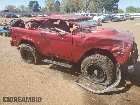 1972 Ford Bronco z VIN U15GLM80065, wystawiony jako Copart lot #50619305 z przebiegiem Nie podano mil oraz Szkoda całkowita • Salvage title. Historia ofert i sprzedaży dostępna na DreamBid. Obrazek 4.