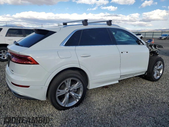 2022 Audi Q8 Premium Plus with VIN WA1BVBF18ND019444, listed as a Copart auction lot 79656994 with 0 mi miles and Salvage Title. Bid and sale history available at carsss.com. Image 3.