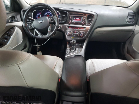 2013 Kia Optima EX with VIN 5XXGN4A70DG187683, listed as a Copart auction lot 45569855 with 128,236 mi miles and Salvage Title. Bid and sale history available at carsss.com. Image 8.