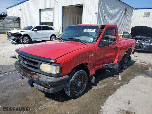 1997 Mazda B-Series 2WD Truck with VIN 4F4CR12A3VTM13493, listed as a Copart auction lot 72641844 with 185,369 mi miles and Salvage Title. Bid and sale history available at carsss.com. Image 1.