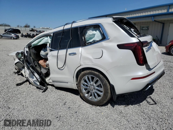 2023 Cadillac XT6 FWD Luxury with VIN 1GYKPAR49PZ128303, listed as a Copart auction lot 49916165 with Not Provided miles and Salvage Title. Bid and sale history available at DreamBid. Image 2.