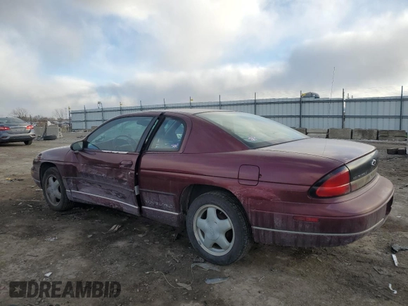 1997 Chevrolet Monte Carlo LS z VIN 2G1WW12M3V9103143, wystawiony jako Copart lot #41851645 z przebiegiem 101 836 mil mil oraz Szkoda całkowita • Salvage title. Historia ofert i sprzedaży dostępna na DreamBid. Obrazek 2.