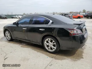 2014 Nissan Maxima 3.5 S with VIN 1N4AA5AP4EC430006, listed as a Copart auction lot 51100775 with 107,216 mi miles and Salvage Title. Bid and sale history available at carsss.com. Image 2.