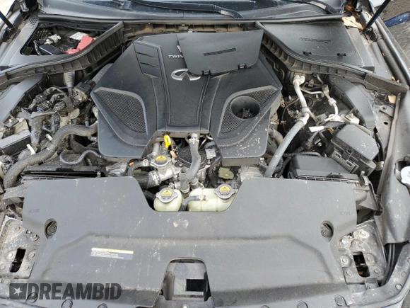 2023 Infiniti Q50 Luxe with VIN JN1EV7BP5PM510800, listed as a Copart auction lot 46805035 with 35,446 mi miles and Salvage Title. Bid and sale history available at DreamBid. Image 12.