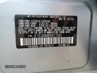 2016 Subaru Impreza с VIN JF1GJAA64GH013565, выставлен на аукционе Copart как лот 56502065 с пробегом 81 794 миль миль и Списание • Salvage title. История ставок и продаж доступна на DreamBid. Изображение 12.