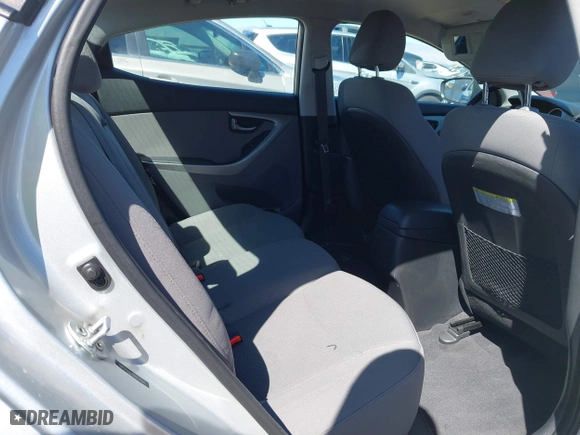2016 Hyundai Elantra SE with VIN 5NPDH4AE7GH654504, listed as a IAAI auction lot 41824001 with 99,468 mi miles. Bid and sale history available at carsss.com. Image 8.