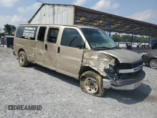 2007 Chevrolet Express Passenger with VIN 1GAHG39U671156658, listed as a Copart auction lot 59565575 with 158,012 mi miles and Salvage title. Bid and sale history available at DreamBid. Image 4.