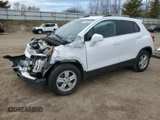 2017 Chevrolet Trax LT with VIN 3GNCJPSB5HL189154, listed as a Copart auction lot 51860095 with 83,732 mi miles and Salvage Title. Bid and sale history available at carsss.com. Image 1.