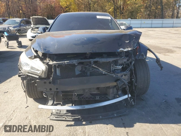 2015 Infiniti Q50 Premium with VIN JN1BV7AR1FM422217, listed as a Copart auction lot 77656424 with Not provided miles and Salvage title. Bid and sale history available at DreamBid. Image 5.