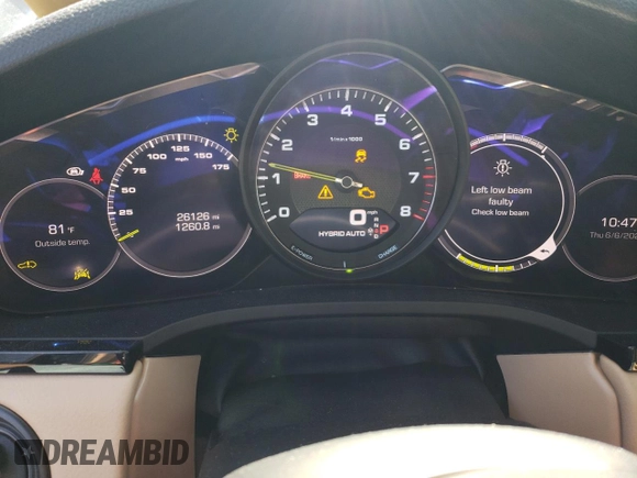 2021 Porsche Cayenne E-Hybrid with VIN WP1AE2AY1MDA24794, listed as a Copart auction lot 57626974 with 26,126 mi miles and Salvage title. Bid and sale history available at DreamBid. Image 9.