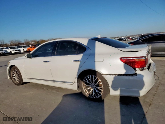 2010 Lexus LS 460 with VIN JTHBL5EF4A5093747, listed as a Copart auction lot 46369575 with 117,899 mi miles and Salvage Title. Bid and sale history available at carsss.com. Image 2.