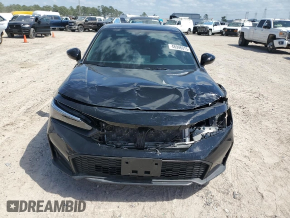 2025 Honda Civic Sedan Sport with VIN 2HGFE2F51SH533081, listed as a Copart auction lot 48998015 with 0 mi miles and Salvage Title. Bid and sale history available at carsss.com. Image 5.