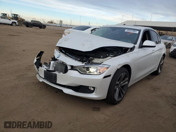 2015 BMW 3 Series 335i xDrive with VIN WBA3B9G58FNR93852, listed as a Copart auction lot 85033984 with 47,592 mi miles and Non repairable. Bid and sale history available at DreamBid. Image 1.