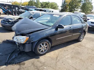 2006 Kia Spectra EX with VIN KNAFE121565332547, listed as a Copart auction lot 73562144 with 155,418 mi miles and Non Repairable. Bid and sale history available at carsss.com. Image 1.