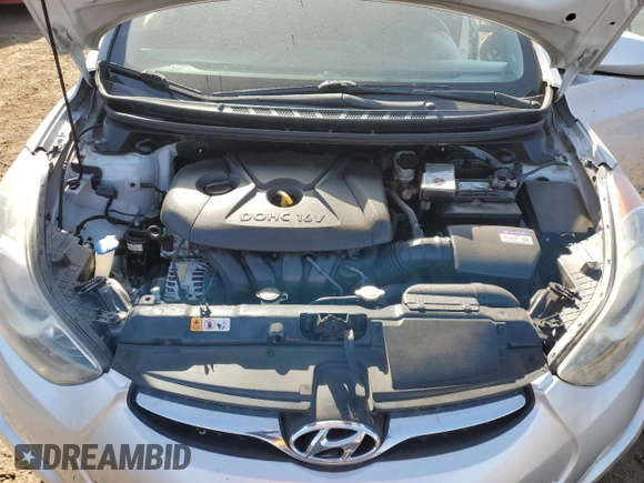 2012 Hyundai Elantra Limited with VIN KMHDH4AE7CU349600, listed as a Copart auction lot 57899385 with 146,076 mi miles and Salvage title. Bid and sale history available at DreamBid. Image 11.