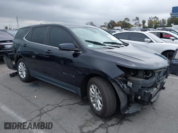 2021 Chevrolet Equinox LT with VIN 2GNAXKEV9M6160155, listed as a IAAI auction lot 41896559 with 81,660 mi miles. Bid and sale history available at carsss.com. Image 1.