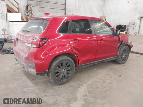 2021 Mitsubishi Outlander Sport ES with VIN JA4ARUAU1MU001234, listed as a IAAI auction lot 41740443 with 55,716 mi miles. Bid and sale history available at carsss.com. Image 4.