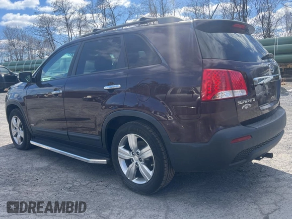 2012 Kia Sorento EX with VIN 5XYKUCA68CG220857, listed as a Copart auction lot 46635505 with 129,151 mi miles and Clean Title. Bid and sale history available at carsss.com. Image 3.