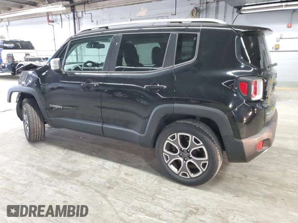 2017 Jeep Renegade Limited z VIN ZACCJBDB3HPE39829, wystawiony jako Copart lot #60573295 z przebiegiem 64 038 mil mil oraz Szkoda całkowita • Salvage title. Historia ofert i sprzedaży dostępna na DreamBid. Obrazek 2.