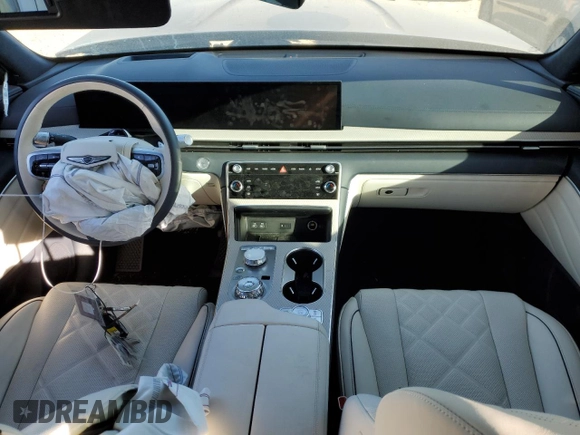 2025 Genesis GV80 Prestige with VIN KMUHEESC7SU228496, listed as a Copart auction lot 42174575 with 4,375 mi miles and Salvage Title. Bid and sale history available at DreamBid. Image 8.