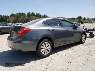 2012 Honda Civic LX with VIN 2HGFB2F53CH583118, listed as a Copart auction lot 55111215 with 133,760 mi miles and Clean Title. Bid and sale history available at DreamBid. Image 3.
