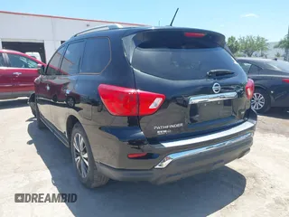 2018 Nissan Pathfinder S with VIN 5N1DR2MN5JC607189, listed as a IAAI auction lot 42146643 with 115,704 mi miles and . Bid and sale history available at DreamBid. Image 3.
