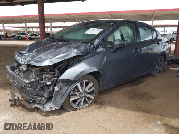 2021 Nissan Versa SV z VIN 3N1CN8EV4ML862408, wystawiony jako IAAI lot #42233052 z przebiegiem 80 435 mil mil oraz . Historia ofert i sprzedaży dostępna na DreamBid. Obrazek 2.