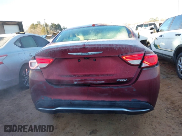 2015 Chrysler 200 Limited with VIN 1C3CCCAB1FN532993, listed as a IAAI auction lot 41435312 with 86,298 mi miles. Bid and sale history available at carsss.com. Image 16.