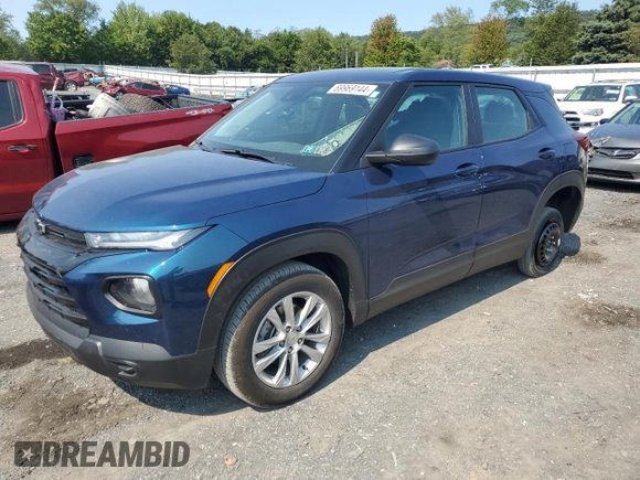 2021 Chevrolet TrailBlazer LS with VIN KL79MNSL4MB123663, listed as a Copart auction lot 69969144 with 30,519 mi miles and Salvage Title. Bid and sale history available at DreamBid. Image 1.