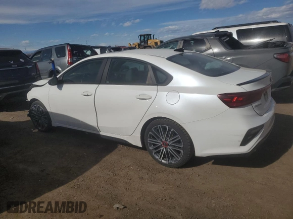 2021 Kia Forte GT with VIN 3KPF44AC0ME315280, listed as a Copart auction lot 46651825 with 57,845 mi miles and Salvage Title. Bid and sale history available at carsss.com. Image 2.