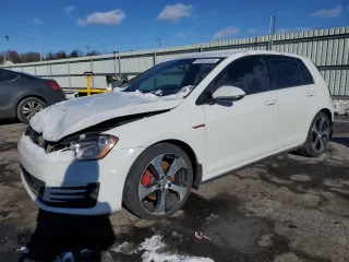 2016 Volkswagen Golf GTI S with VIN 3VW5T7AU6GM048095, listed as a Copart auction lot 41520135 with 120,932 mi miles and Salvage Title. Bid and sale history available at carsss.com. Image 1.