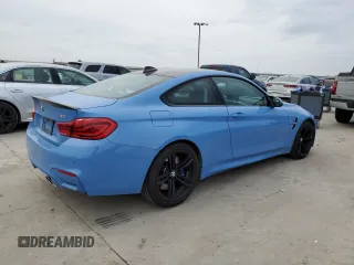 2018 BMW M4 z VIN WBS4Y9C5XJAC86825, wystawiony jako Copart lot #46914075 z przebiegiem 80 257 mil mil oraz Szkoda całkowita • Salvage title. Historia ofert i sprzedaży dostępna na DreamBid. Obrazek 3.