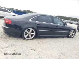 2009 Audi A8 L 4.2L with VIN WAUMV94E59N008542, listed as a Copart auction lot 79510954 with 172,396 mi miles and Salvage Title. Bid and sale history available at carsss.com. Image 3.