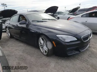 2016 BMW 6 Series 640i with VIN WBA6D0C55GG432720, listed as a Copart auction lot 76286604 with 0 mi miles and Salvage Title. Bid and sale history available at carsss.com. Image 4.