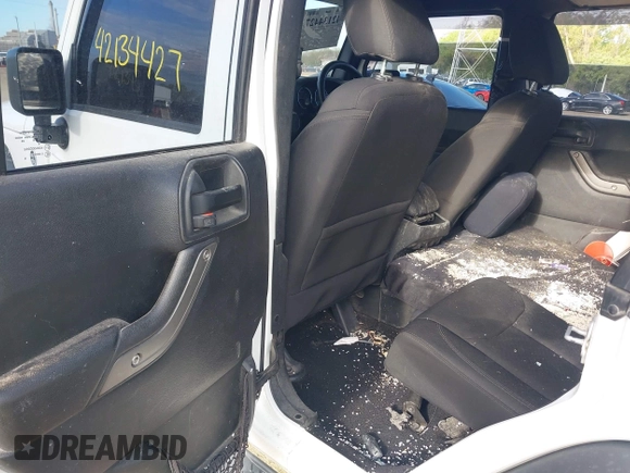 2016 Jeep Wrangler Unlimited Sport RHD with VIN 1C4BJWKG1GL336798, listed as a IAAI auction lot 42134427 with 179,500 mi miles and . Bid and sale history available at DreamBid. Image 8.