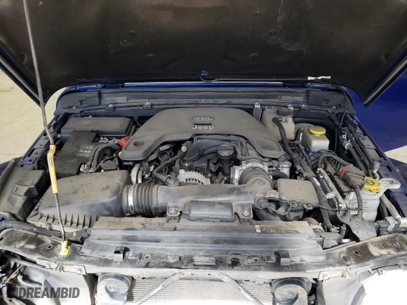 2018 Jeep Wrangler Unlimited Sahara with VIN 1C4HJXEGXJW313893, listed as a Copart auction lot 49895945 with 113,480 mi miles and Salvage Title. Bid and sale history available at carsss.com. Image 12.