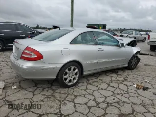 2004 Mercedes-Benz CLK-Class 3.2L with VIN WDBTJ65J24F094253, listed as a Copart auction lot 73600574 with 134,379 mi miles and Salvage Title. Bid and sale history available at carsss.com. Image 3.