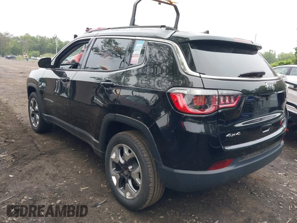 2020 Jeep Compass Limited with VIN 3C4NJDCB4LT155374, listed as a IAAI auction lot 42437611 with 43,867 mi miles and . Bid and sale history available at DreamBid. Image 3.