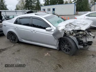 2004 Acura TL with VIN 19UUA66264A018045, listed as a Copart auction lot 52811475 with 0 mi miles and Salvage Title. Bid and sale history available at carsss.com. Image 4.