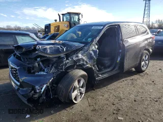 2022 Toyota Highlander L z VIN 5TDCZRBH1NS231018, wystawiony jako Copart lot #86845234 z przebiegiem Nie podano mil oraz Szkoda całkowita • Salvage title. Historia ofert i sprzedaży dostępna na DreamBid. Obrazek 1.