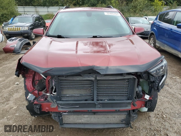 2019 GMC Terrain SLE with VIN 3GKALMEV0KL396366, listed as a Copart auction lot 72405394 with 68,837 mi miles and Salvage Title. Bid and sale history available at DreamBid. Image 5.
