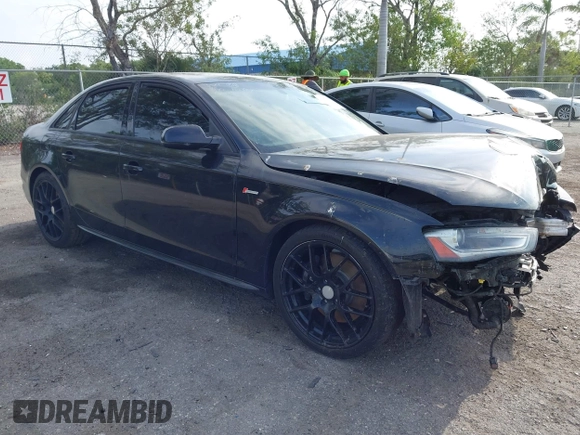2014 Audi S4 Premium Plus with VIN WAUDGAFL5EA021929, listed as a IAAI auction lot 41974104 with 87,832 mi miles. Bid and sale history available at carsss.com. Image 1.