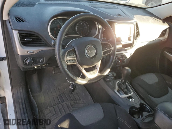 2017 Jeep Cherokee Sport with VIN 1C4PJMAS4HD234617, listed as a Copart auction lot 80662074 with 125,362 mi miles and Salvage title. Bid and sale history available at DreamBid. Image 8.