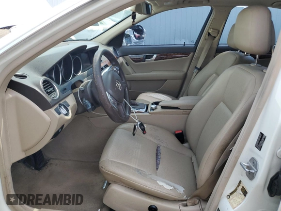 2012 Mercedes-Benz C 300 Sport with VIN WDDGF8BB7CR193120, listed as a Copart auction lot 62229155 with 171,615 mi miles and Clean title. Bid and sale history available at DreamBid. Image 7.
