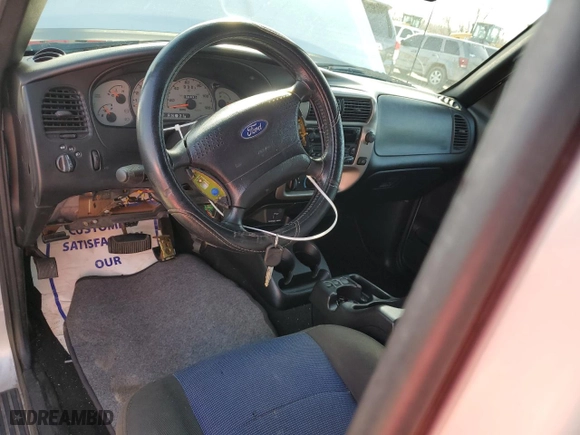 2003 Ford Ranger XL Fleet with VIN 1FTZR45E93TA38273, listed as a Copart auction lot 43724835 with 156,039 mi miles and Salvage Title. Bid and sale history available at carsss.com. Image 8.