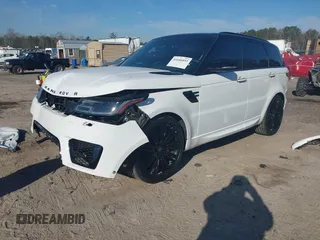 2021 Land Rover Range Rover Sport HST with VIN SALWS2RU7MA765463, listed as a IAAI auction lot 41686893 with 54,577 mi miles. Bid and sale history available at carsss.com. Image 18.