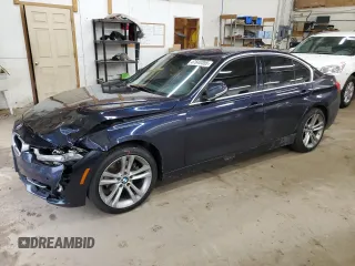 2017 BMW 3 Series 330i xDrive with VIN WBA8D9G54HNU60657, listed as a Copart auction lot 47640355 with 107,187 mi miles and Salvage Title. Bid and sale history available at carsss.com. Image 1.