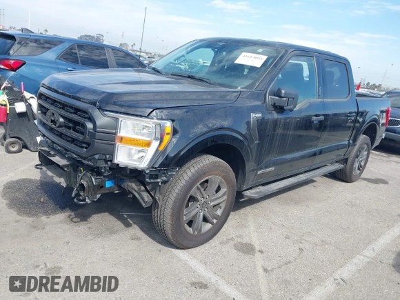 2023 Ford F-150 XL with VIN 1FTFW1ED8PFD08597, listed as a IAAI auction lot 41613094 with 7,266 mi miles and . Bid and sale history available at carsss.com. Image 17.
