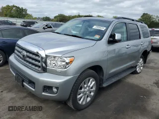 2012 Toyota Sequoia Platinum with VIN 5TDDY5G12CS057551, listed as a Copart auction lot 72858524 with 64,398 mi miles and Salvage Title. Bid and sale history available at carsss.com. Image 1.